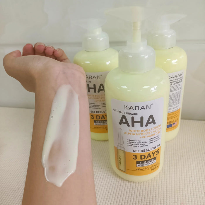 500ml Whitening Body Cream Hydroxy Acids Vitamin C&E Moisturizing Lightening Body Lotion Skin Care Remove Acne Marks-Health Wisdom™