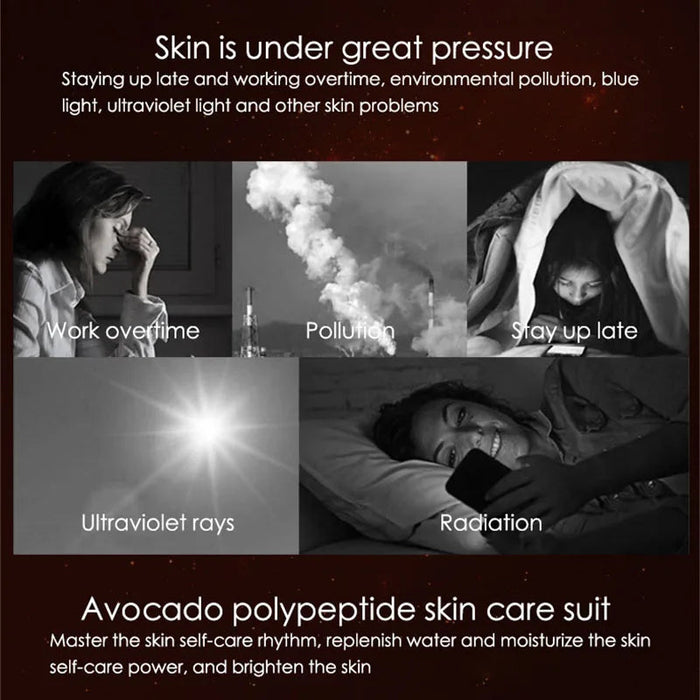 5pcs/lot IMAGES Avocado Polypeptide Face Care Sets Facial Moisturizing Repairing Skin Brightening Skin Care Products Cosmetics-Health Wisdom™