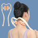 6-Rollers Manual Neck Massage Tool Cervical Spine Shoulder Dual Trigger Point Wheel 360° Rotation Waist Leg Pain Pressure Relief