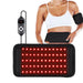 60 LED Red Light Therapy Pad 660nm 850nm Infrared Heated Physiotherapy Belt Strap Body Joint Arthritis Pain Relief Waist Back