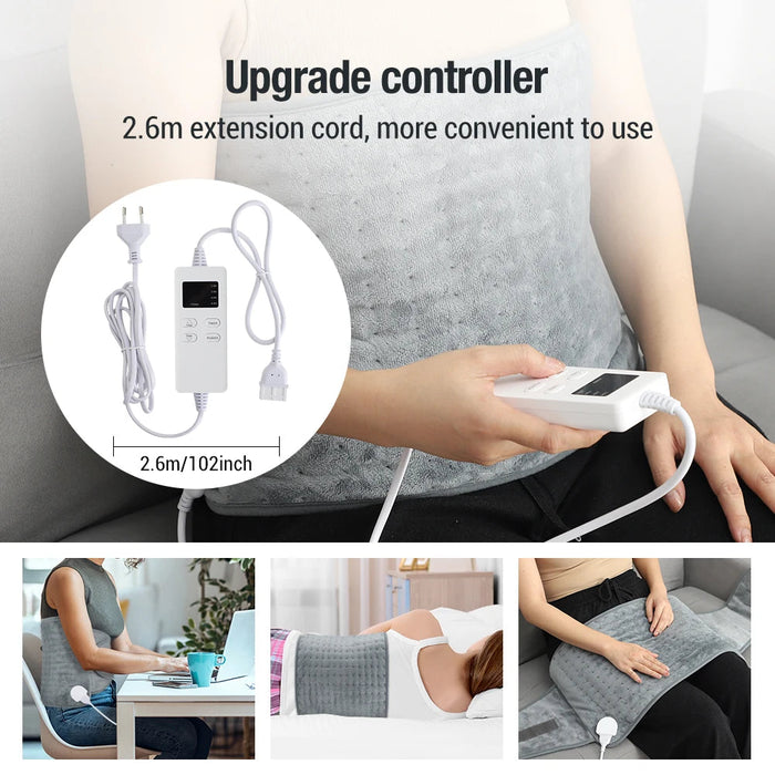 60*30CM Heating Pad Cushion Multifunctional Thermal For Home 6-Level Adjust Temperature 4-Level Timer