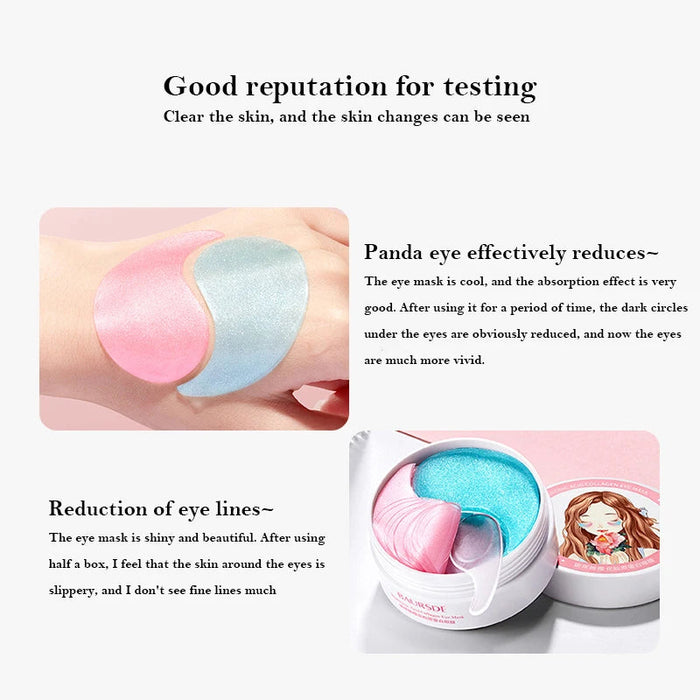 60Pcs Hyaluronic Acid Cherry Blossom Collagen Eye Mask Moisturizing Eyes Bags Dark Circles Remove Beauty Skincare Eye Patches-Health Wisdom™