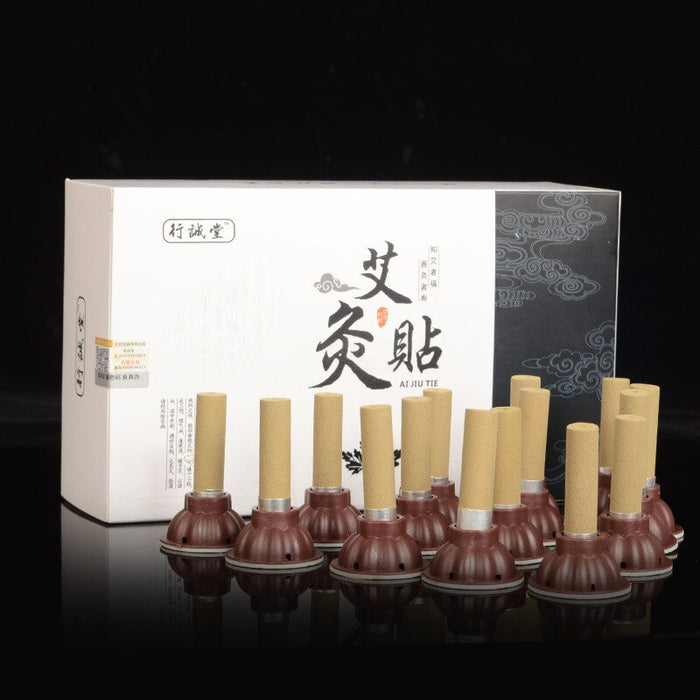 60Pcs Packing Moxa Stick Moxibustion Stickers Chinese Medicine Moxas Acupuncture Therapy Massager For Body Warm Uterus Stomach