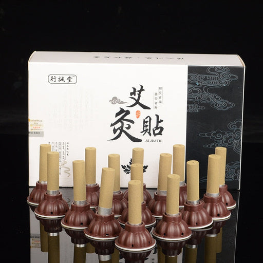 60Pcs Packing Moxa Stick Moxibustion Stickers Chinese Medicine Moxas Acupuncture Therapy Massager For Body Warm Uterus Stomach-Health Wisdom™