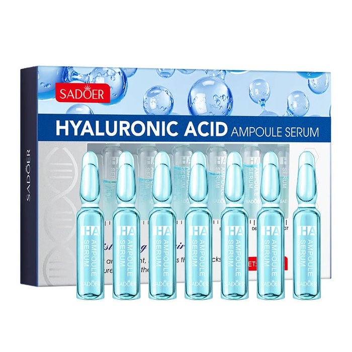 7 Pieces Hyaluronic Acid Essence Set Nicotinamide Oligopeptide Moisturizing Essence Anti-wrinkle Whitening Ampoule Face Serum