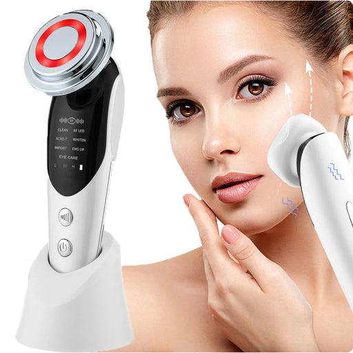 7 in 1 Face Lift Machine Facial Massager RF EMS Microcurrent Red Light Skin Rejuvenation Beauty Skin Care Tightening Wrinkles-Health Wisdom™