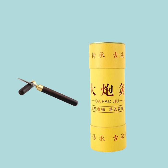 7cm Very Thick Moxa Stick Thicken Moxibustion Roll Wild Wormwood Chinese Herb Heating Meridian Therapy Warm Body Massage-Health Wisdom™