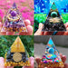 A02 Energy Pyramid Orgonite Crystals Stone Orgone Pyramid Natural Amethyst Peridot Reiki Chakra Energy Generator Meditation Tool-Health Wisdom™