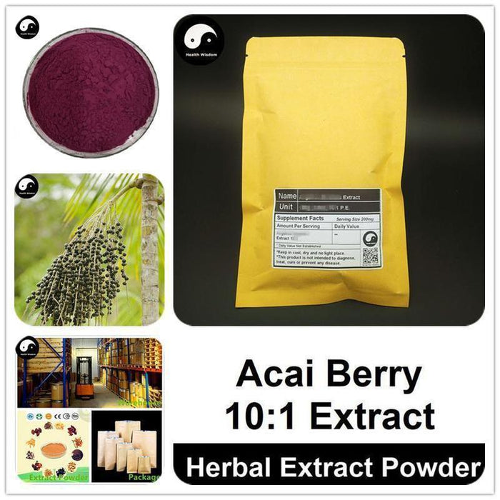 Acai Berry Extract Powder, Euterpe Badiocarpa P.E. 10:1, Ba Xi Mei
