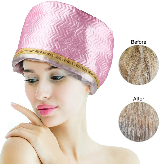 Adjustable Heating Hair Cap Steamer Nourishing Thermal Treatment Baking Oil Cap Hair Mask Spa Home Salon Hair Care Styling Tool
