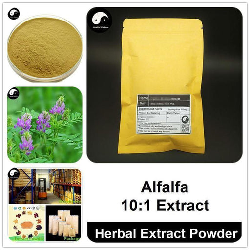 Alfalfa Extract Powder 10:1, Medicago Sativa P.E., Zi Hua Mu Xu