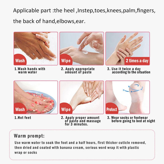 Anti Crack Foot Cream Oil Anti-Drying Crack Foot Cream Heel Cracked Repair Cream Removal Dead Skin Hand Feet Care Mask-Health Wisdom™