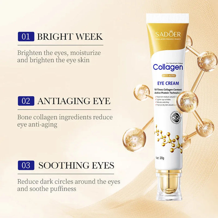 Anti-aging Collagen Eye Cream Anti Dark Circles Eye Bags Anti-wrinkles Moisturizing skincare Eyes Cream Skin Care for Eyes-Health Wisdom™