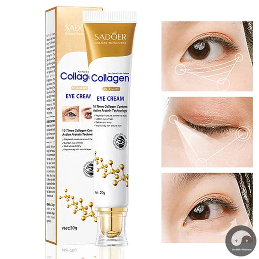 Anti-aging Collagen Eye Cream Anti Dark Circles Eye Bags Anti-wrinkles Moisturizing skincare Eyes Cream Skin Care for Eyes-Health Wisdom™
