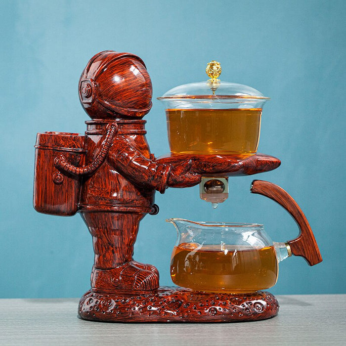Buy Astronaut Creative Fish Magnetic Teapot Glass Lazy Automatic Tea —  Health Wisdom™