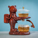 Astronaut Kungfu Tea Set Automatic Glass Teapot Heat-resistant Tea Infuser Glass Tea Maker Pot With Base