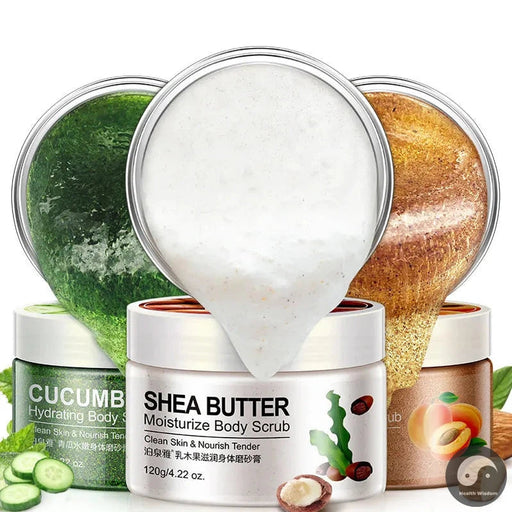 BIOAQUA Body Scrub Shea Butter Exfoliating Body Lotion Deep Cleansing Moisturizing Exfoliator Gel Moisturizer Dead Skin Remover-Health Wisdom™