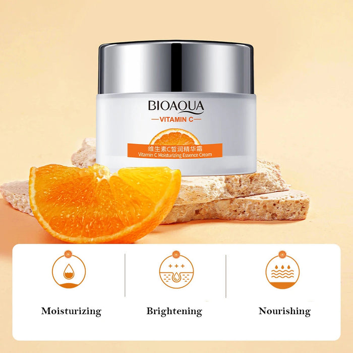 BIOAQUA Vitamin C Skin Care Sets Face Cream Eye Cream skincare Moisturizing Hydrating Anti-Wrinkle Eyes Care Face Care Products-Health Wisdom™