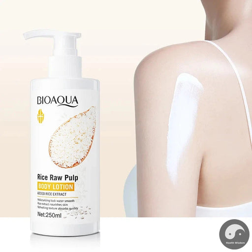 BIOAQUA White Rice Body Lotion skincare Exfoliating Moisturizing Brightening Whitening Creams Skin Care Body Exfoliator-Health Wisdom™