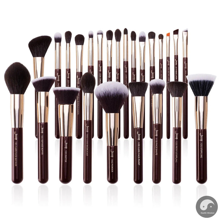 Brushes Set Professional Makeup Brush Foundation Eyeshadow Powder Contour Blending Lip Liner 15-25pcs Cosmetics Box T295-Health Wisdom™