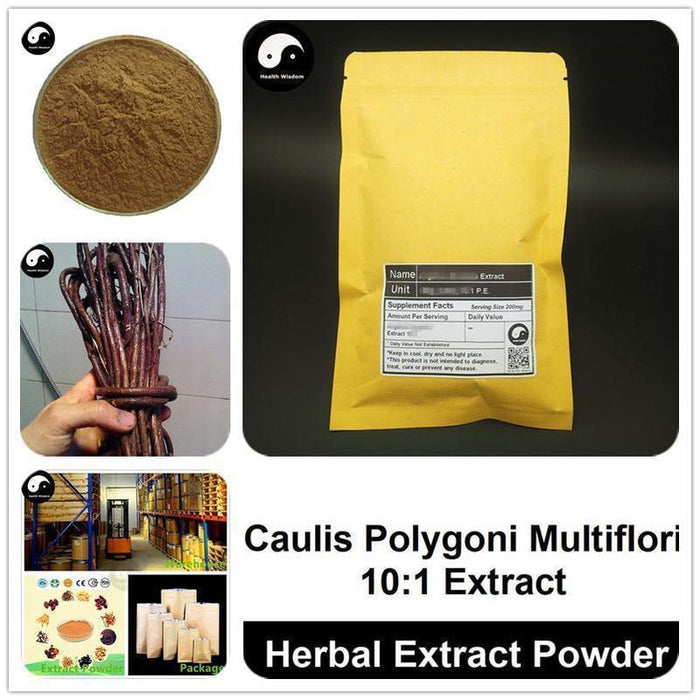 Caulis Polygoni Multiflori Extract Powder, Tuber Fleeceflower Stem P.E. 10:1, Ye Jiao Teng-Health Wisdom™