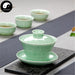 Celadon Ceramic Gaiwan Tea Cup 200ml 盖碗-Health Wisdom™