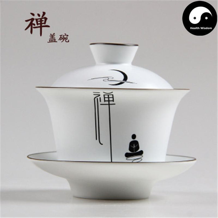 Ceramic Gaiwan Tea Cup 150ml 定窑盖碗