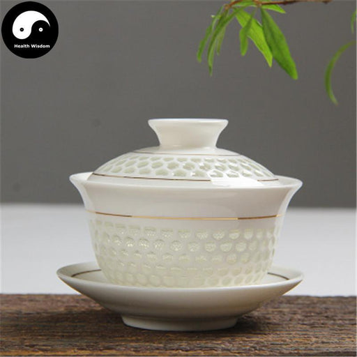 Ceramic Gaiwan Tea Cup 150ml 盖碗 玲珑瓷