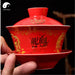Ceramic Gaiwan Tea Cup 200ml For Wedding 红盖碗-Health Wisdom™