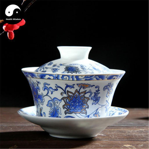 Ceramic Gaiwan Tea Cup 220ml 盖碗-Health Wisdom™