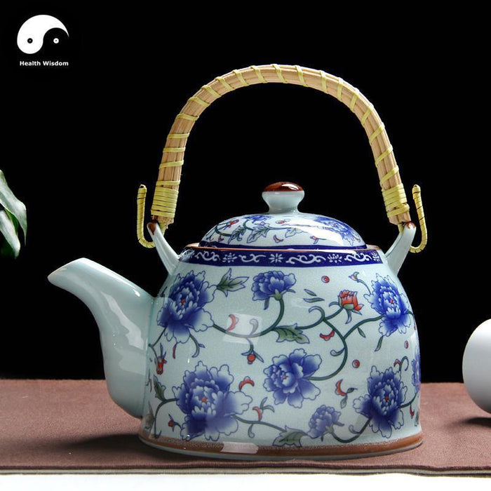 Ceramic Kungfu Teapot 1000ml-Health Wisdom™