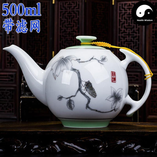 Ceramic Kungfu Teapot 500ml-Health Wisdom™