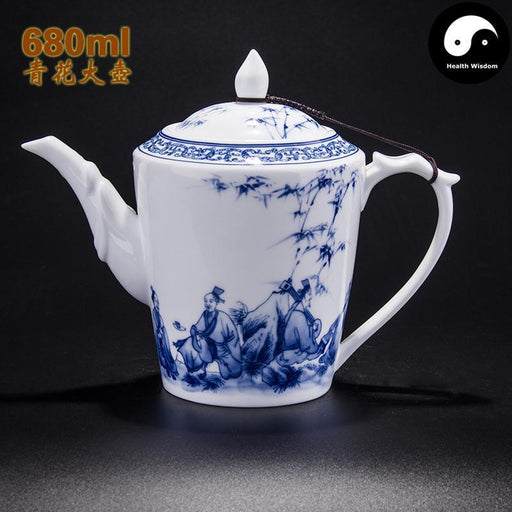 Ceramic Kungfu Teapot 680ml-Health Wisdom™