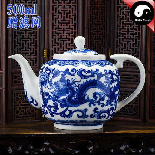 Ceramic Kungfu Teapot With Infuser 500ml-Health Wisdom™