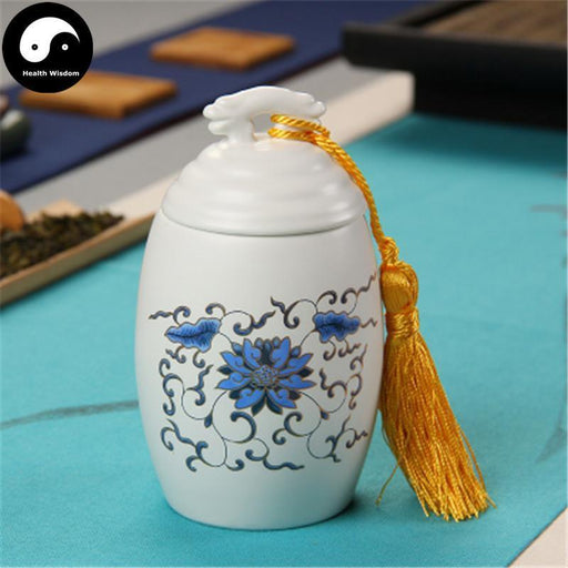 Ceramic Loose Leaf Tea Storage Ding Ware 150g 茶叶罐-Health Wisdom™