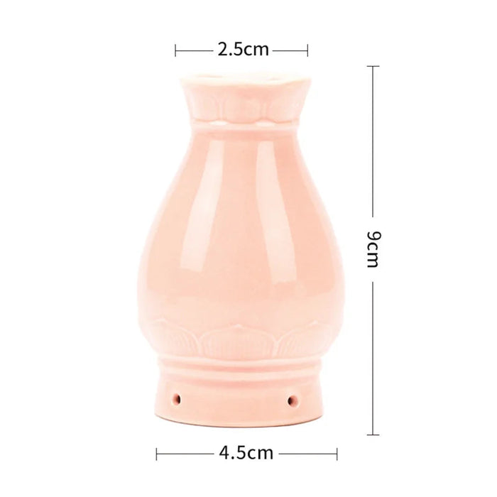 Ceramic Warm Massage Jar Facial Beauty Moxa Care Therapy Porcelain Warm Scraping Cup Hand Hold Meridian Acupoint Massager