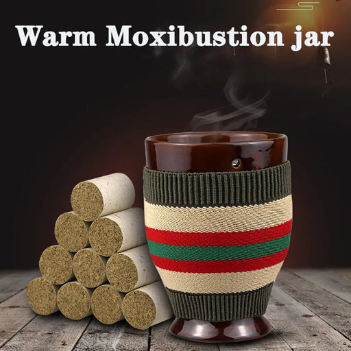 Ceramic Warm Moxibustion Jar Zisha Acupuncture Heat Therapy Body Massage Device-Health Wisdom™