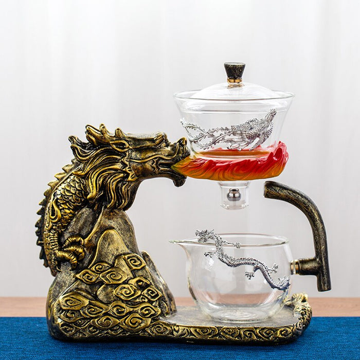 Chinese Dragon Automatic Tea Maker Teapot Heat-resistant Glass Kung Fu Tea Set Set Creative Tea Drinking-Health Wisdom™