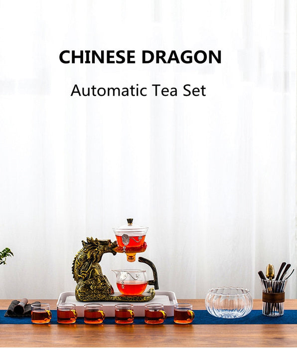 Chinese Dragon Automatic Tea Maker Teapot Heat-resistant Glass Kung Fu Tea Set Set Creative Tea Drinking