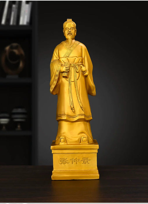 Chinese TCM Doctors Bian Que 扁鹊 copper ornaments Sun Simiao Hua Tuo Li Shizhen Zhang Zhongjing-Health Wisdom™