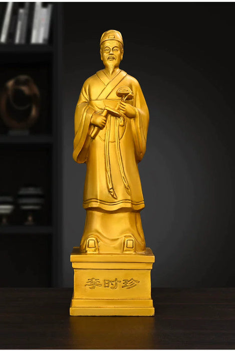 Chinese TCM Doctors Bian Que 扁鹊 copper ornaments Sun Simiao Hua Tuo Li Shizhen Zhang Zhongjing-Health Wisdom™
