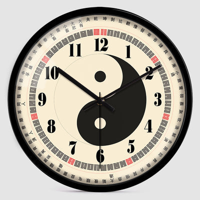 Chinese TCM Style Wall Clocks 10 Inches Ba Gua Clock H289 For Tai Chi Yoga Acupuncture Massage Lover-Health Wisdom™