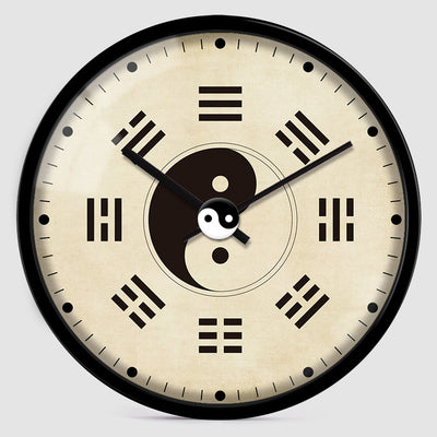 Chinese TCM Style Wall Clocks 10 Inches Ba Gua Clock H322a For Tai Chi Yoga Acupuncture Massage Lover-Health Wisdom™