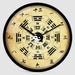 Chinese TCM Style Wall Clocks 10 Inches Ba Gua Clock H324a For Tai Chi Yoga Acupuncture Massage Lover