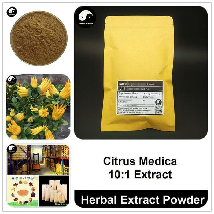 Citrus Medica Extract Powder, Citron Bergamot P.E. 10:1, Fo Shou Gan