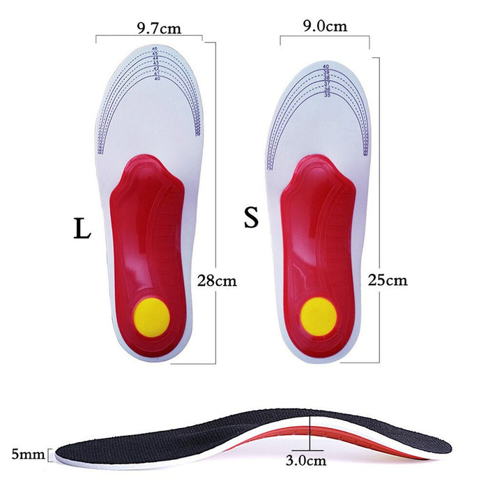 Comfortable Arch Support Flat Foot Orthotic Shoe Insoles Foot Pain Relief Insert Pad Orthopedic For Men Women Plantar Fasciitis-Health Wisdom™