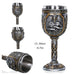 Coolest Gothic Resin Stainless Steel Dragon Skull Goblet Retro Claw Wine Glass Cocktail Glasses Whiskey Cup Party Bar Drinkware