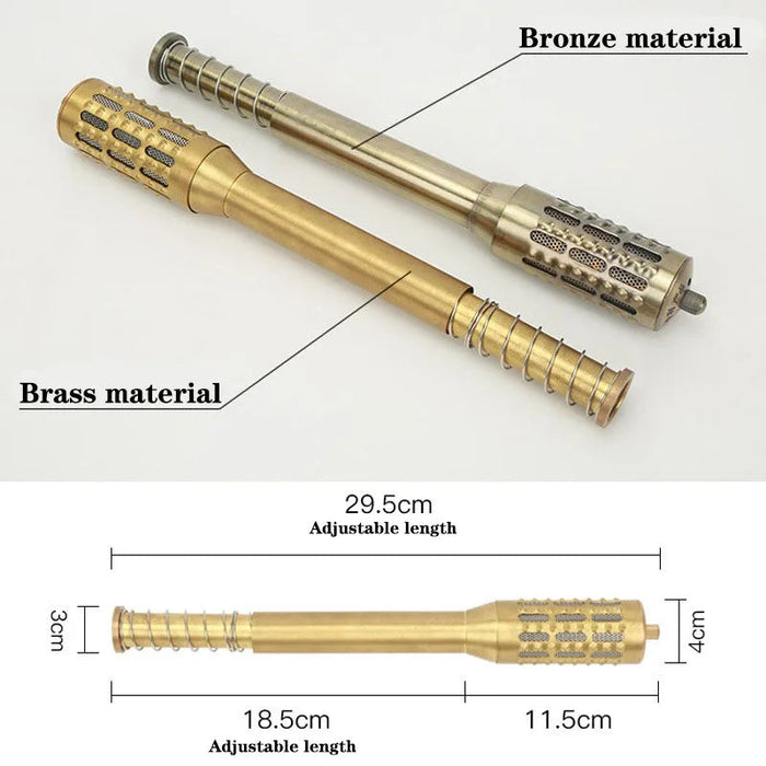 Copper Bar Moxibustion Tool Heating Acupuncture Point Warm Rolling Massage Therapy Device Chinese Medical Pure Moxa Stick-Health Wisdom™