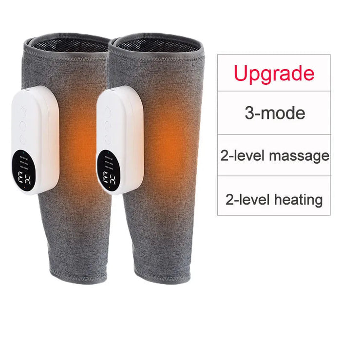 Cordless Electric Calf Muscle Massager Foot Leg Pressotherapy Heated Machine Pain Relief 3 Mode Air Compression Relax Physiother-Health Wisdom™