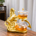 Creative Automatic Teapot Tea Infuser Magnetic Water Diversion Heat-resistant Kungfu Tea Drinking Chinese Glass Tea Set-Health Wisdom™